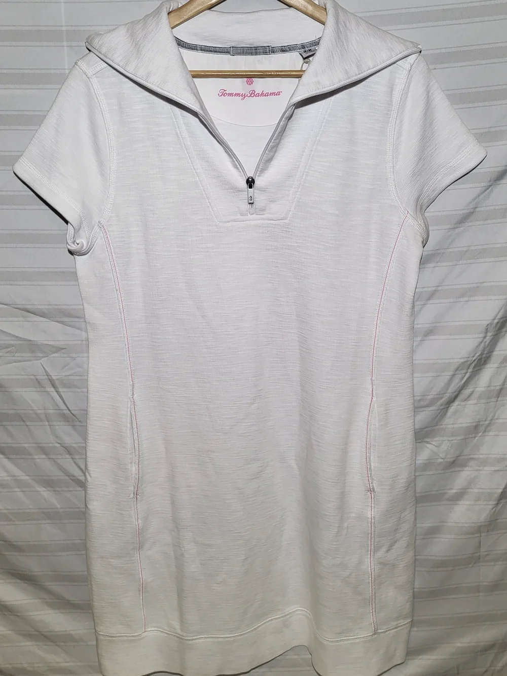 Tommy Bahama NWT Women's White Collared Beach Dress